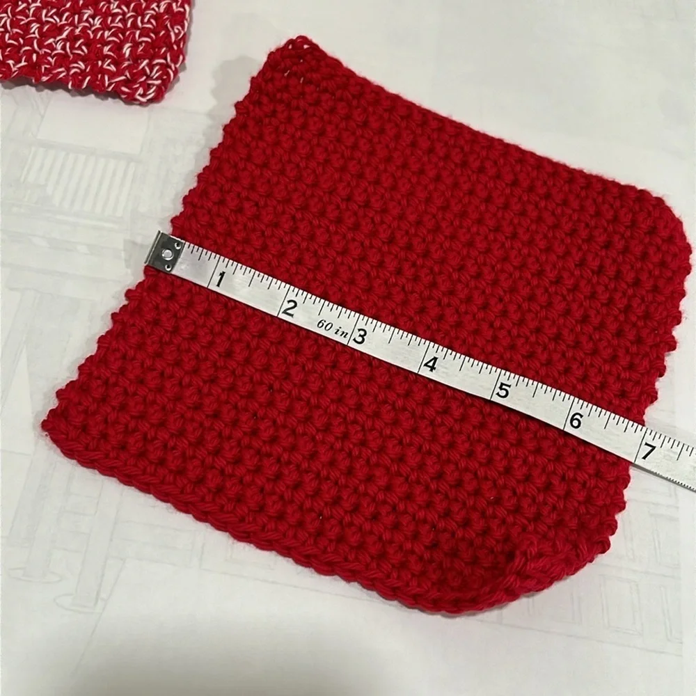 Hand Crocheted Washcloth/Dishcloth - Set of 3